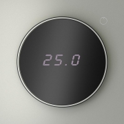 Терморегулятор электронный S70 с индикацией и датчиком для теплого пола механизм сталь Voltum VLS070105 VLS070105