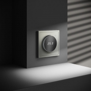 Терморегулятор электронный S70 с индикацией и датчиком для теплого пола механизм сталь Voltum VLS070105 VLS070105