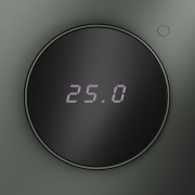 Терморегулятор электронный S70 с индикацией и датчиком для теплого пола механизм титан Voltum VLS070106 VLS070106