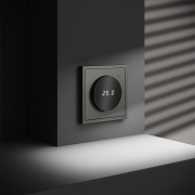 Терморегулятор электронный S70 с индикацией и датчиком для теплого пола механизм титан Voltum VLS070106 VLS070106