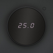 Терморегулятор электронный S70 с индикацией и датчиком для теплого пола механизм графит Voltum VLS070107 VLS070107