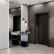 Терморегулятор электронный S70 с индикацией и датчиком для теплого пола механизм черн. матов. Voltum VLS070108 VLS070108