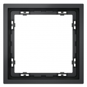 Рамка 1-м S70 пластик. графит Voltum VLS100107 VLS100107