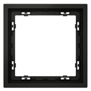 Рамка 1-м S70 пластик. черн. матов. Voltum VLS100108 VLS100108