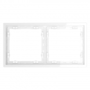 Рамка 2-м S70 пластик. бел. глянцевый Voltum VLS100201 VLS100201