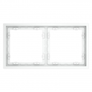 Рамка 2-м S70 пластик. бел. матов. Voltum VLS100202 VLS100202