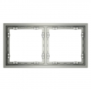 Рамка 2-м S70 пластик. сталь Voltum VLS100205 VLS100205