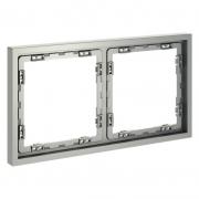 Рамка 2-м S70 пластик. сталь Voltum VLS100205 VLS100205