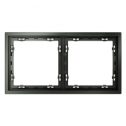 Рамка 2-м S70 пластик. титан Voltum VLS100206 VLS100206