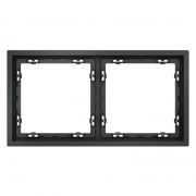 Рамка 2-м S70 пластик. графит Voltum VLS100207 VLS100207