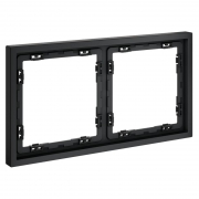 Рамка 2-м S70 пластик. графит Voltum VLS100207 VLS100207