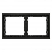 Рамка 2-м S70 пластик. черн. матов. Voltum VLS100208 VLS100208
