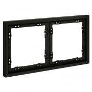 Рамка 2-м S70 пластик. черн. матов. Voltum VLS100208 VLS100208