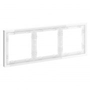 Рамка 3-м S70 пластик. бел. глянцевый Voltum VLS100301 VLS100301