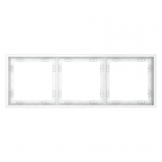 Рамка 3-м S70 пластик. бел. матов. Voltum VLS100302 VLS100302