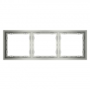 Рамка 3-м S70 пластик. сталь Voltum VLS100305 VLS100305