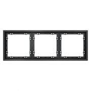 Рамка 3-м S70 пластик. графит Voltum VLS100307 VLS100307