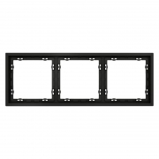 Рамка 3-м S70 пластик. черн. матов. Voltum VLS100308 VLS100308