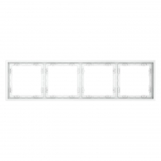Рамка 4-м S70 пластик. бел. матов. Voltum VLS100402 VLS100402