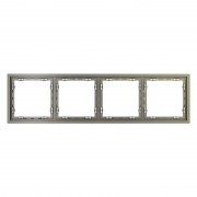 Рамка 4-м S70 пластик. шелк Voltum VLS100404 VLS100404