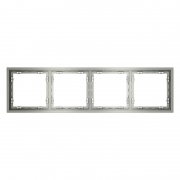 Рамка 4-м S70 пластик. сталь Voltum VLS100405 VLS100405