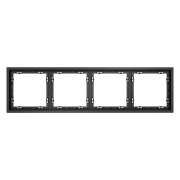 Рамка 4-м S70 пластик. графит Voltum VLS100407 VLS100407