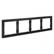Рамка 4-м S70 пластик. графит Voltum VLS100407 VLS100407