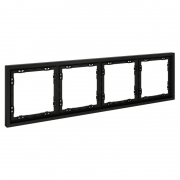 Рамка 4-м S70 пластик. черн. матов. Voltum VLS100408 VLS100408