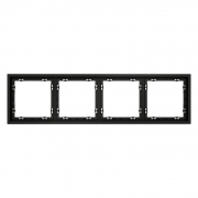 Рамка 4-м S70 пластик. черн. матов. Voltum VLS100408 VLS100408