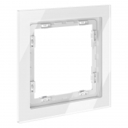 Рамка 1-м S70 стеклян. бел. Voltum VLS110101 VLS110101