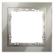 Рамка 1-м S70 стеклян. шелк Voltum VLS110104 VLS110104