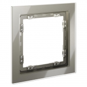 Рамка 1-м S70 стеклян. шелк Voltum VLS110104 VLS110104