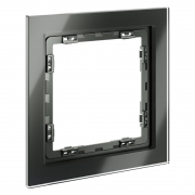 Рамка 1-м. S70 стеклян. титан Voltum VLS110106 VLS110106