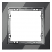 Рамка 1-м S70 стеклян. графит Voltum VLS110107 VLS110107