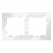 Рамка 2-м S70 стеклян. бел. Voltum VLS110201 VLS110201