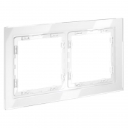 Рамка 2-м S70 стеклян. бел. Voltum VLS110201 VLS110201