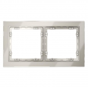 Рамка 2-м S70 стеклян. кашемир Voltum VLS110203 VLS110203