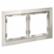 Рамка 2-м S70 стеклян. кашемир Voltum VLS110203 VLS110203