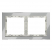Рамка 2-м S70 стеклян. сталь Voltum VLS110205 VLS110205