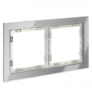 Рамка 2-м S70 стеклян. сталь Voltum VLS110205 VLS110205
