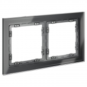 Рамка 2-м S70 стеклян. графит Voltum VLS110207 VLS110207