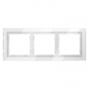 Рамка 3-м S70 стеклян. бел. Voltum VLS110301 VLS110301