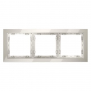 Рамка 3-м S70 стеклян. кашемир Voltum VLS110303 VLS110303