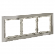 Рамка 3-м S70 стеклян. шелк Voltum VLS110304 VLS110304