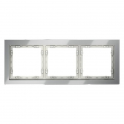 Рамка 3-м S70 стеклян. сталь Voltum VLS110305 VLS110305