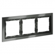 Рамка 3-м S70 стеклян. титан Voltum VLS110306 VLS110306