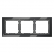 Рамка 3-м S70 стеклян. графит Voltum VLS110307 VLS110307