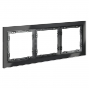 Рамка 3-м S70 стеклян. графит Voltum VLS110307 VLS110307