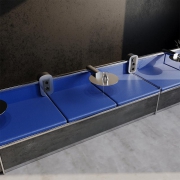 Рамка 3-м S70 стеклян. графит Voltum VLS110307 VLS110307