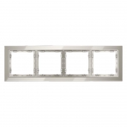 Рамка 4-м S70 стеклян. кашемир Voltum VLS110403 VLS110403